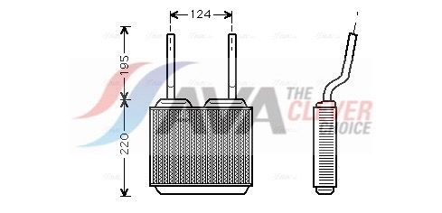 AVA QUALITY COOLING Scambiatore calore, Riscaldamento abitacolo OL6132