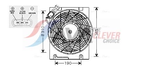 AVA QUALITY COOLING Ventola, Raffreddamento motore OL7508
