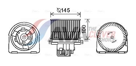 AVA QUALITY COOLING Ventilatore abitacolo OL8619