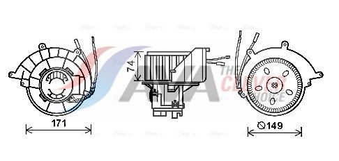 AVA QUALITY COOLING Ventilatore abitacolo OL8629