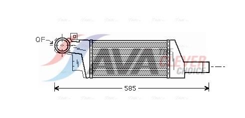 AVA QUALITY COOLING Intercooler OLA4404