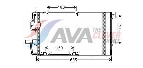 AVA QUALITY COOLING Condensatore, Climatizzatore OLA5326D