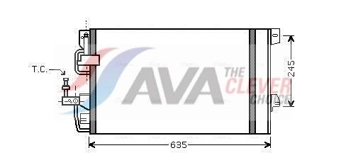 AVA QUALITY COOLING Condensatore, Climatizzatore OLA5390D