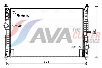 AVA QUALITY COOLING Radiatore, Raffreddamento motore PE2386