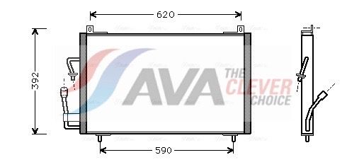 AVA QUALITY COOLING Condensatore, Climatizzatore PE5182