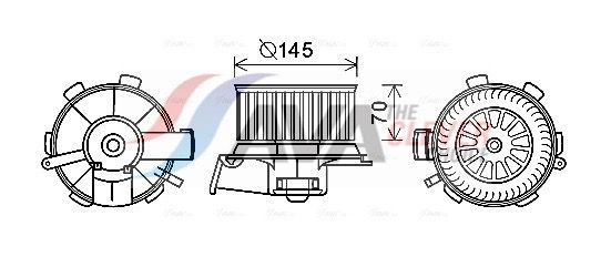 AVA QUALITY COOLING Ventilatore abitacolo PE8388