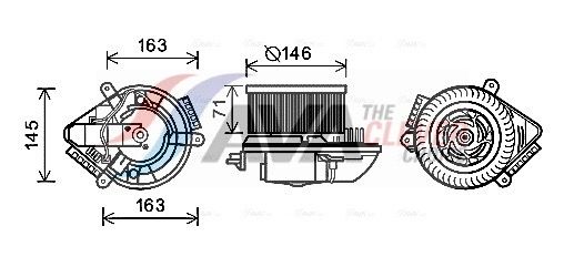 AVA QUALITY COOLING Ventilatore abitacolo PE8504