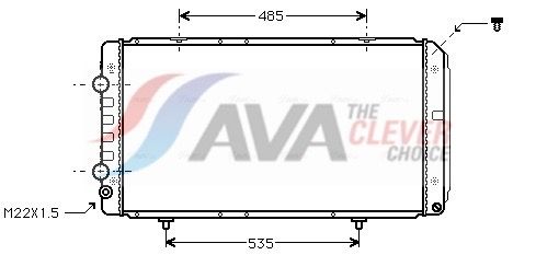 AVA QUALITY COOLING Radiatore, Raffreddamento motore PEA2146