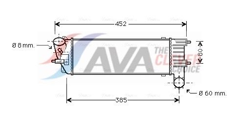 AVA QUALITY COOLING Intercooler PEA4204