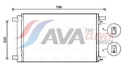 AVA QUALITY COOLING Condensatore, Climatizzatore PEA5364D