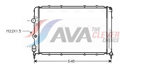 AVA QUALITY COOLING Radiatore, Raffreddamento motore RTA2199