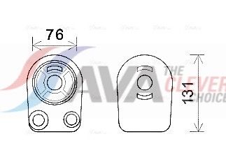 AVA QUALITY COOLING Radiatore olio, Olio motore RT3607