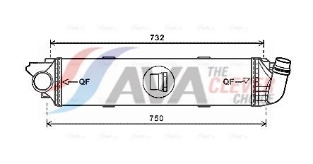 AVA QUALITY COOLING Intercooler RT4622