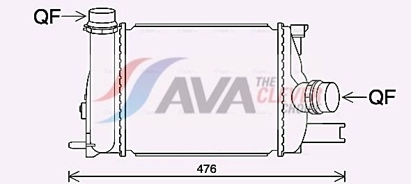 AVA QUALITY COOLING Intercooler RT4642