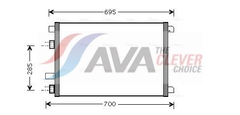 AVA QUALITY COOLING Condensatore, Climatizzatore RT5305
