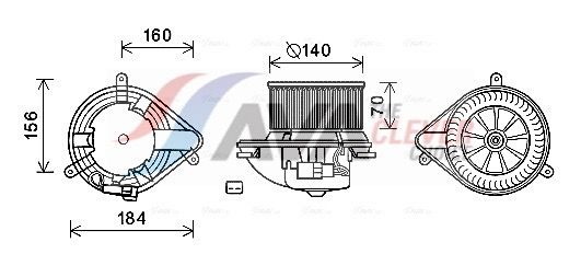 AVA QUALITY COOLING Ventilatore abitacolo RT8572