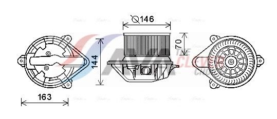 AVA QUALITY COOLING Ventilatore abitacolo RT8577