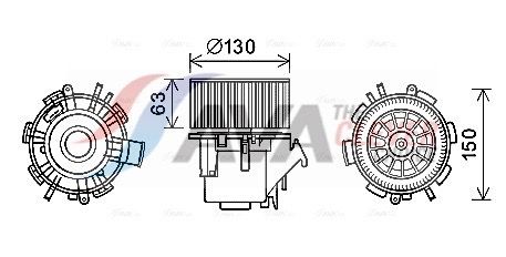 AVA QUALITY COOLING Ventilatore abitacolo RT8599