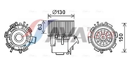 AVA QUALITY COOLING Ventilatore abitacolo RT8600