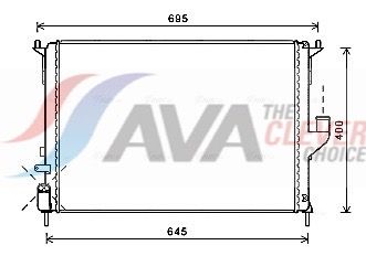 AVA QUALITY COOLING Radiatore, Raffreddamento motore RTA2477