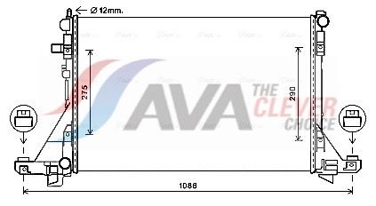 AVA QUALITY COOLING Radiatore, Raffreddamento motore RTA2605