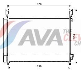 AVA QUALITY COOLING Condensatore, Climatizzatore RTA5466D