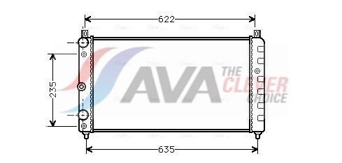AVA QUALITY COOLING Radiatore, Raffreddamento motore SAA2003