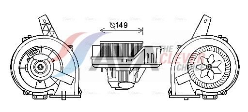 AVA QUALITY COOLING Ventilatore abitacolo ST8044
