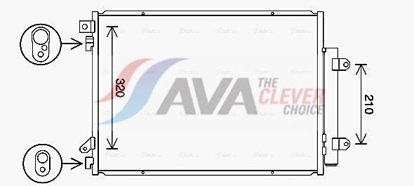 AVA QUALITY COOLING Condensatore, Climatizzatore SZ5150D