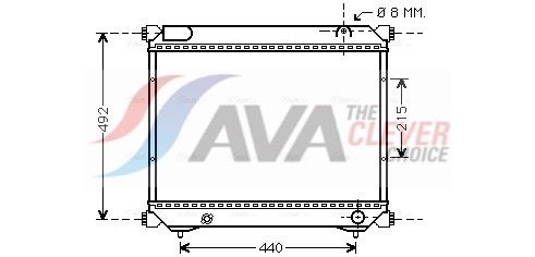 AVA QUALITY COOLING Radiatore, Raffreddamento motore SZA2065