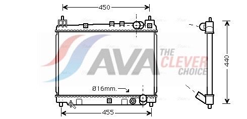 AVA QUALITY COOLING Radiatore, Raffreddamento motore TO2258