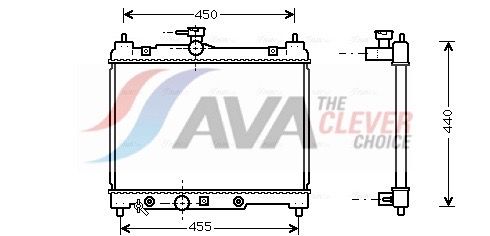 AVA QUALITY COOLING Radiatore, Raffreddamento motore TO2287