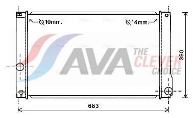 AVA QUALITY COOLING Radiatore, Raffreddamento motore TO2608
