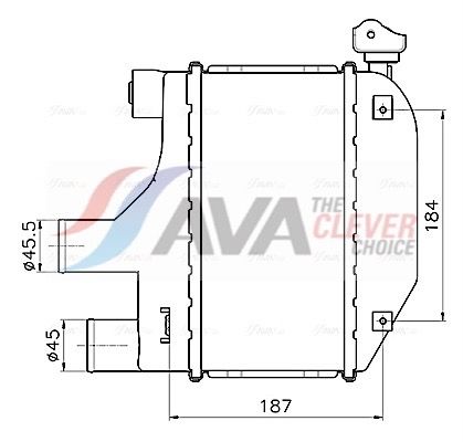 AVA QUALITY COOLING Intercooler TO4793