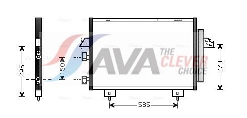 AVA QUALITY COOLING Condensatore, Climatizzatore TO5281D