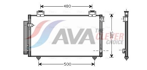 AVA QUALITY COOLING Condensatore, Climatizzatore TO5408D