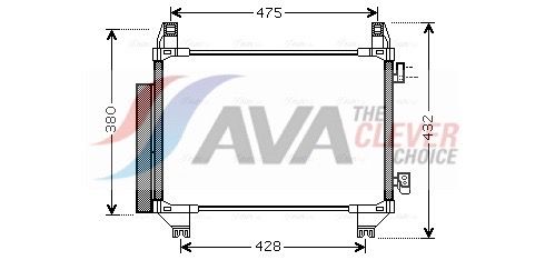AVA QUALITY COOLING Condensatore, Climatizzatore TO5665D