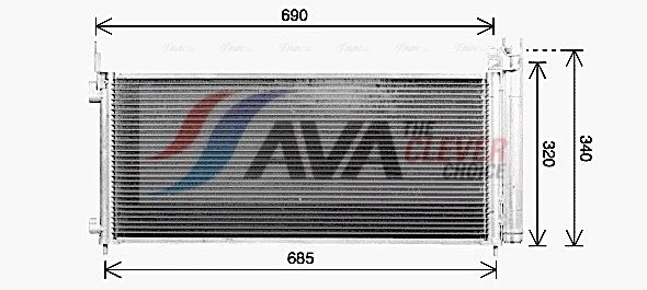 AVA QUALITY COOLING Condensatore, Climatizzatore TO5786D
