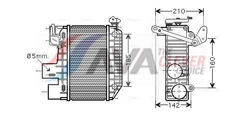 AVA QUALITY COOLING Intercooler TOA4365