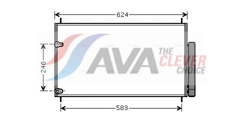 AVA QUALITY COOLING Condensatore, Climatizzatore TOA5405D
