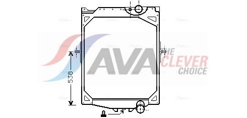 AVA QUALITY COOLING Radiatore, Raffreddamento motore VL2016