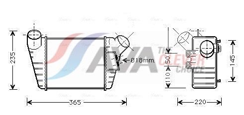 AVA QUALITY COOLING Intercooler VN4182