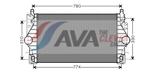 AVA QUALITY COOLING Intercooler VN4246