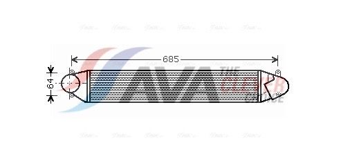 AVA QUALITY COOLING Intercooler VN4248