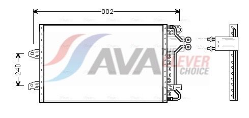 AVA QUALITY COOLING Condensatore, Climatizzatore VN5140