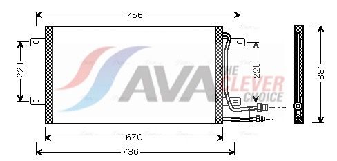 AVA QUALITY COOLING Condensatore, Climatizzatore VN5187