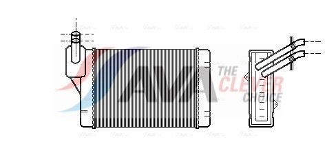 AVA QUALITY COOLING Scambiatore calore, Riscaldamento abitacolo VN6069