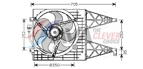AVA QUALITY COOLING Ventola, Raffreddamento motore VN7507