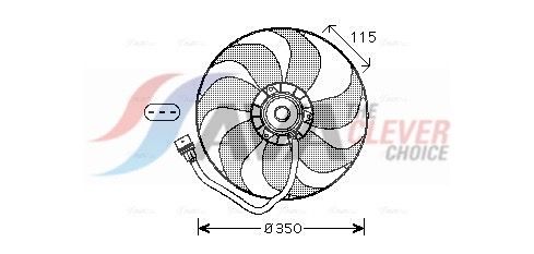 AVA QUALITY COOLING Ventola, Raffreddamento motore VN7521