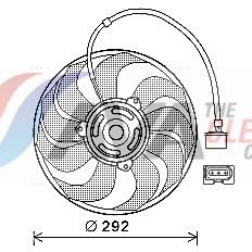 AVA QUALITY COOLING Ventola, Raffreddamento motore VN7533